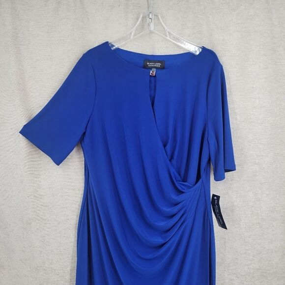 Black Label by Evan-Picone Short Sleeve Sheath Dress Women's Plus Size 18 NWT - Picture 5 of 16